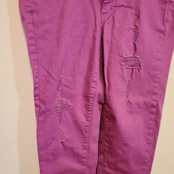 Pink denim 24/7 pants. - Picture 3 of 5